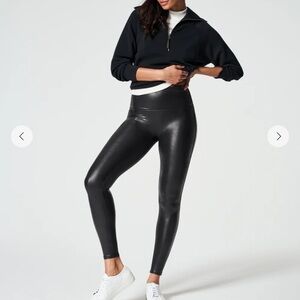 SPANXshape™ Faux Leather leggings